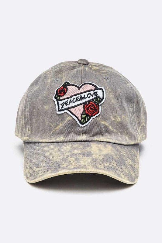 “Peace And Love” Cotton Cap