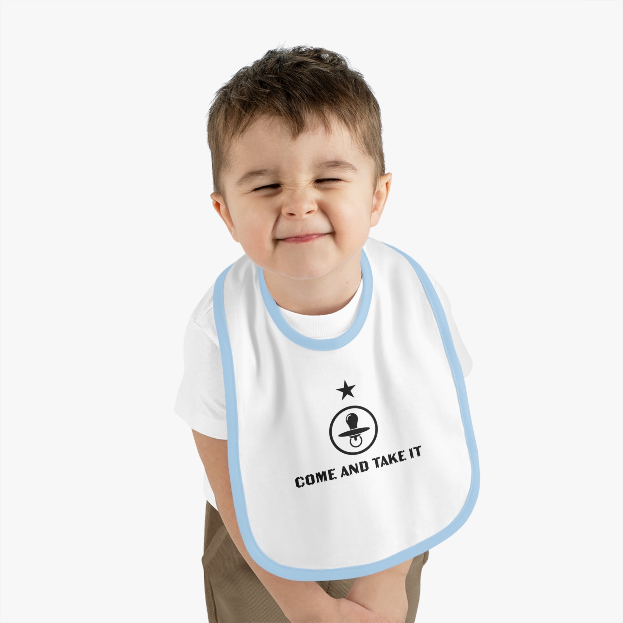 &amp;#39;Come and Take It Pacifier&amp;#39; Bib