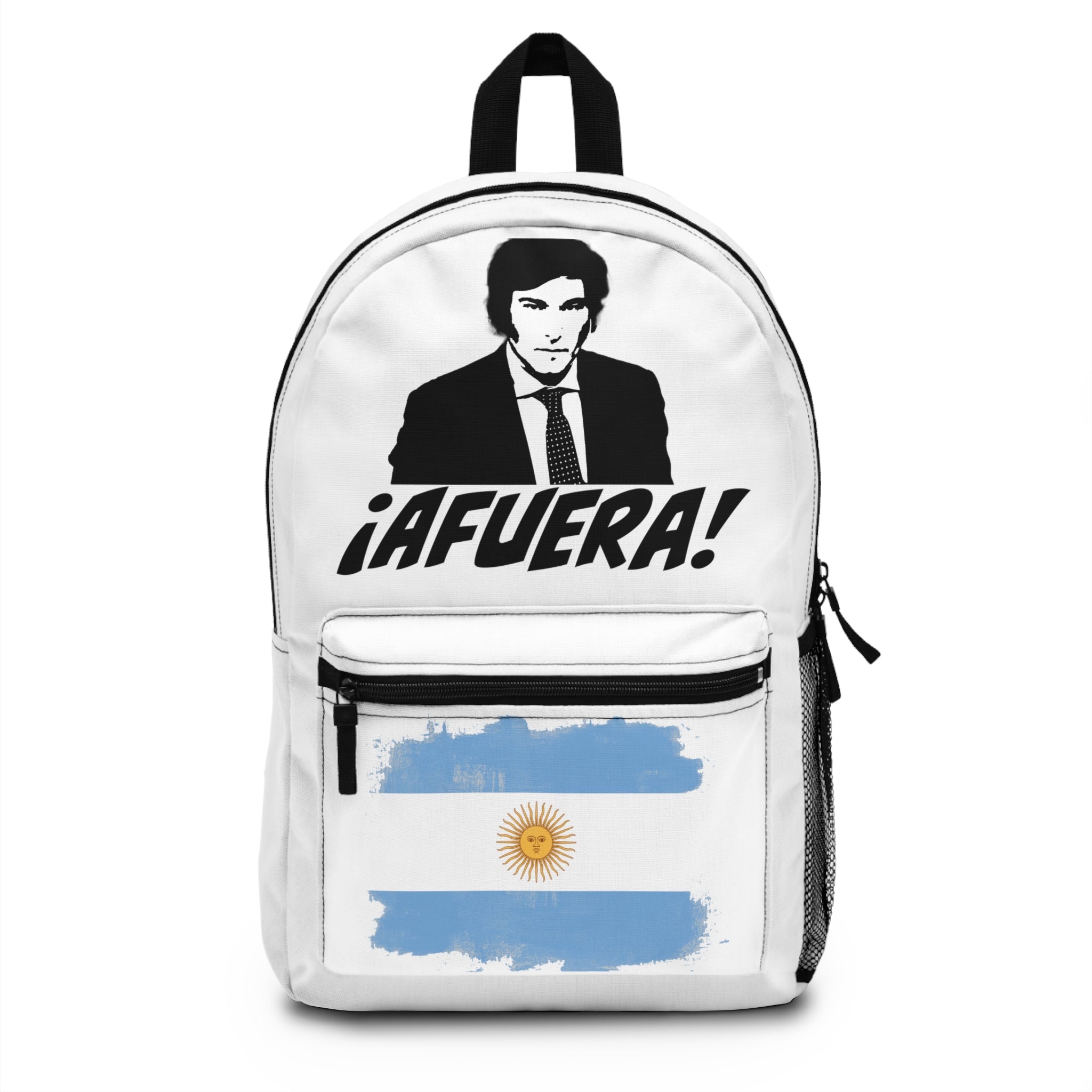 Javier Milei ¡Afuera! Backpack - 4LibertyShop.com