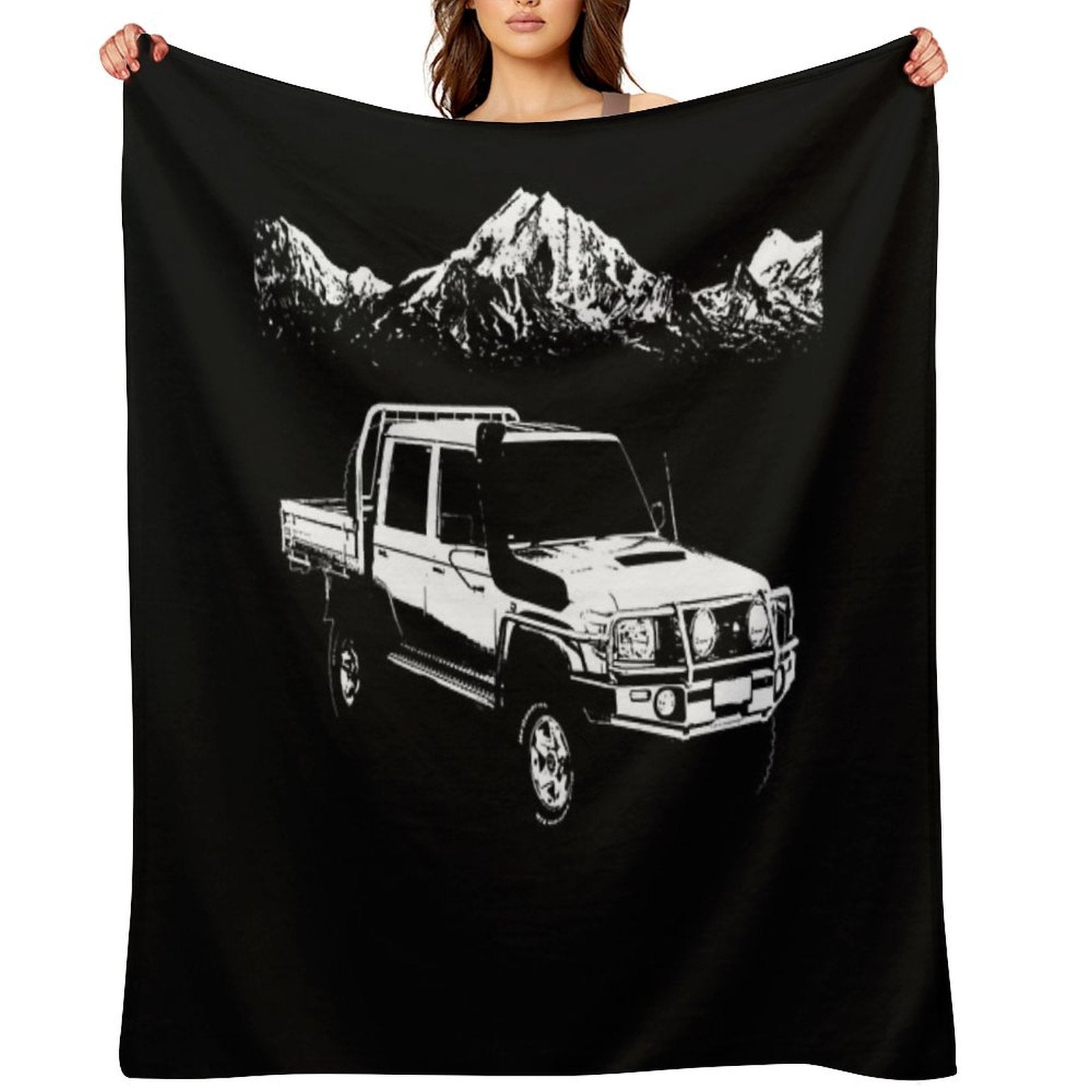 79 Series Toyota Cruiser Throw Blanket