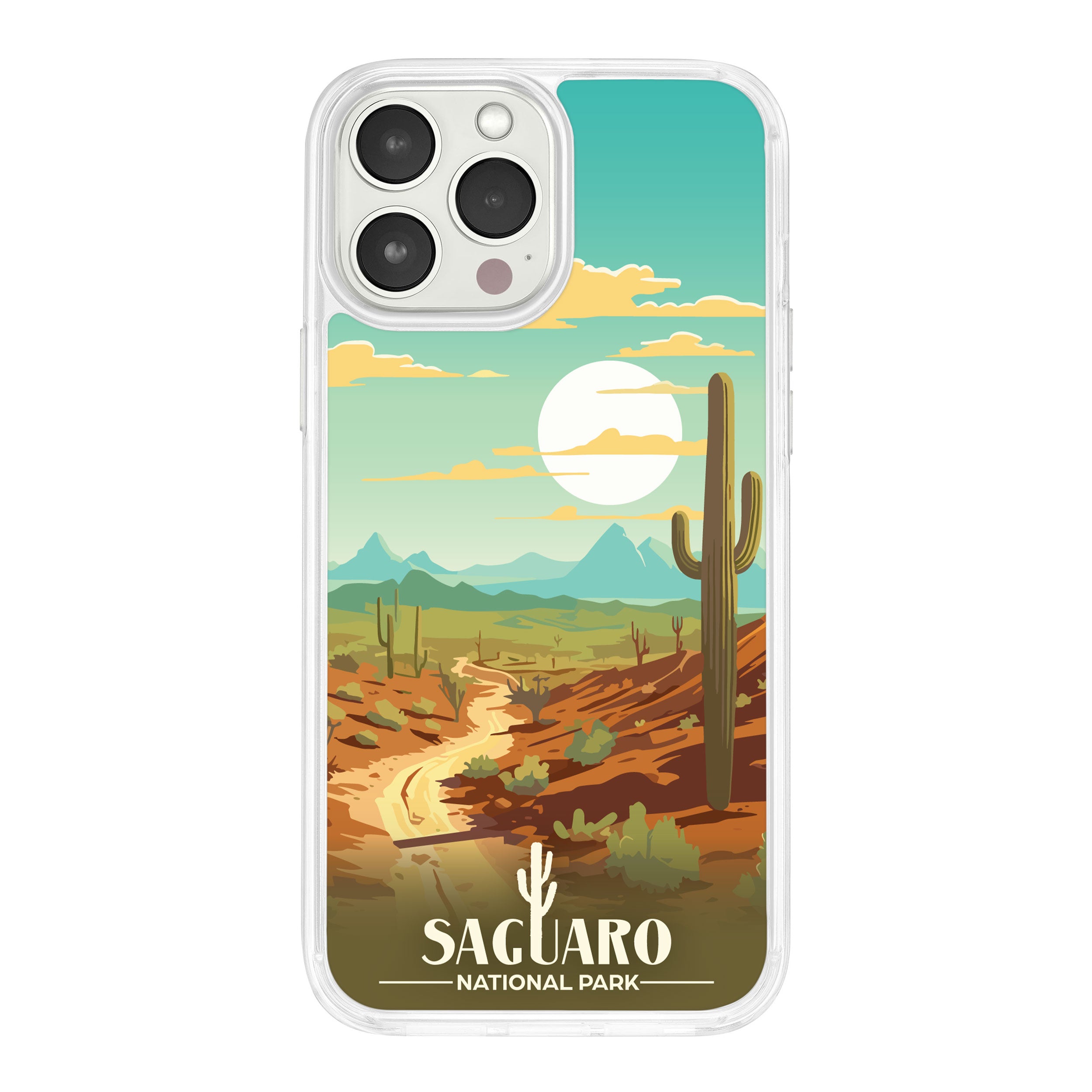 National Parks Saguaro HD Apple iPhone 14 Series Mag-Safe Phone Case