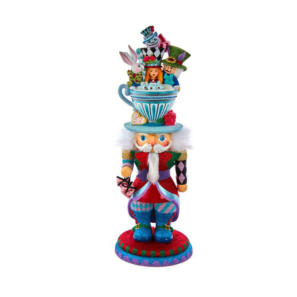 18&amp;quot; Hollywood Nutcrackers™ Alice Teacup Hat Nutcracker by Kurt Adler