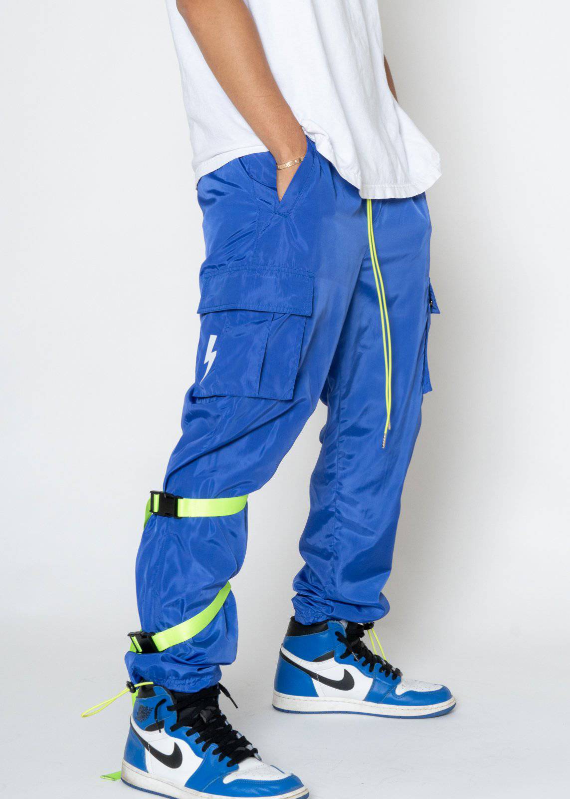 Blank State Men&amp;#39;s Swishy Utility Cargo Pants in Royal Blue