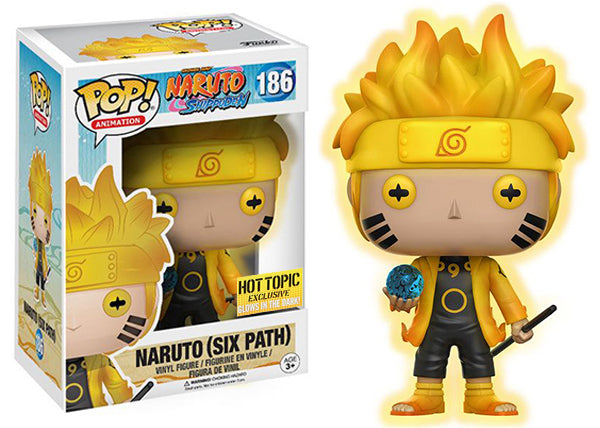 Naruto (Glow in the Dark, Six Path, One Sticker) 186 - Hot Topic Exclusive [light damage]