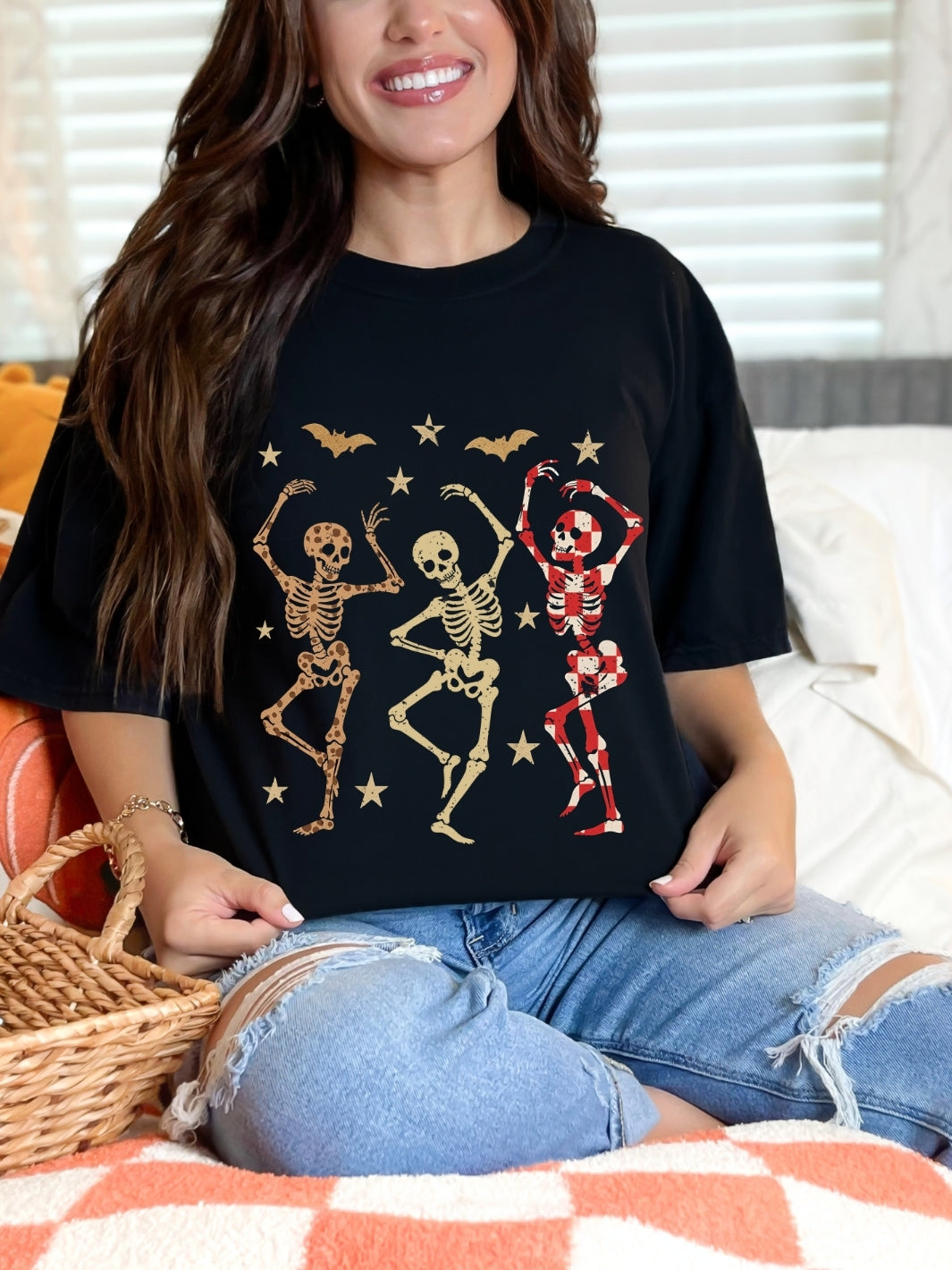 Comfort Colors Fall Dancing Skeletons T-Shirt
