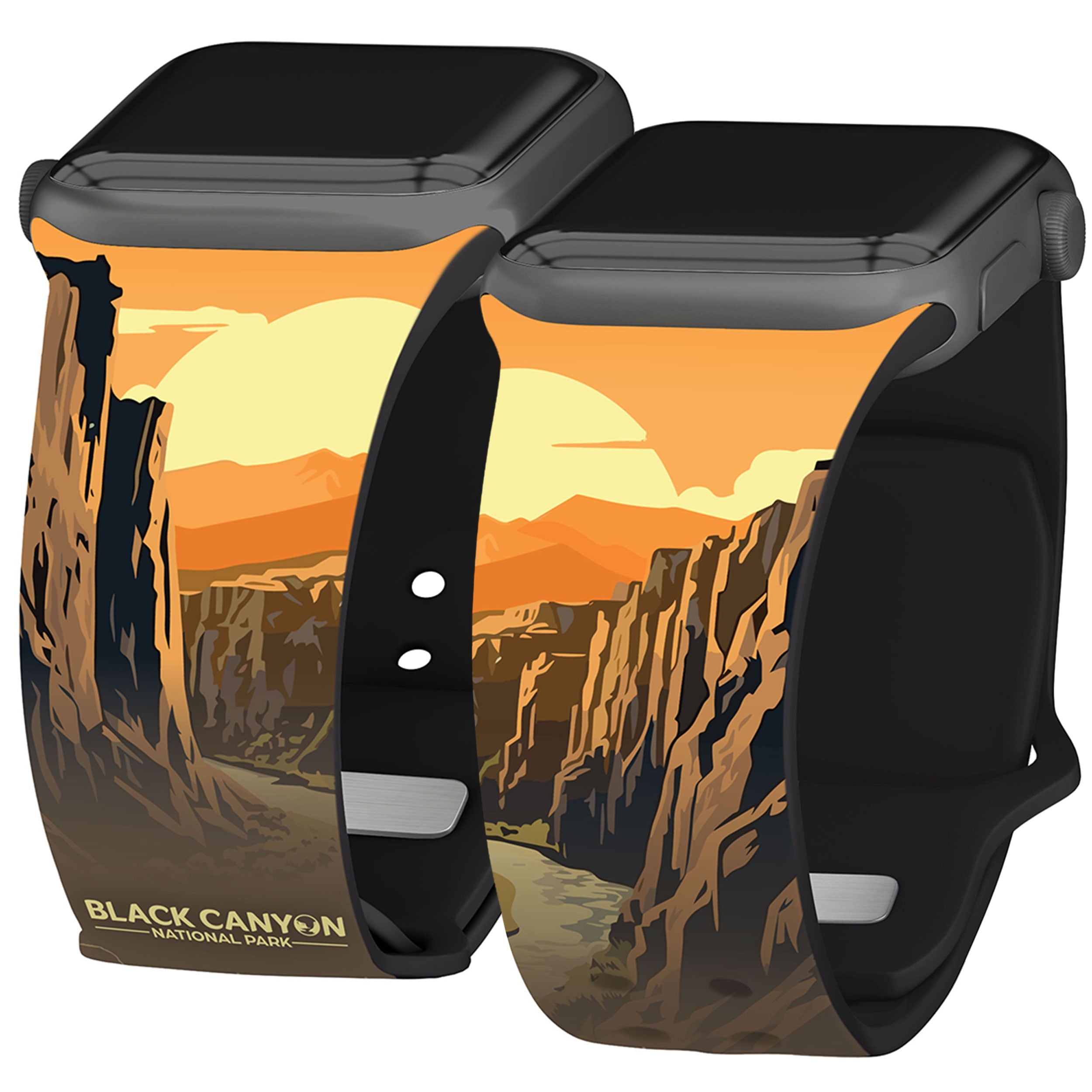 National Parks Black Canyon HD Fitbit Versa 3 &amp;amp; Sense 1 Watch Band