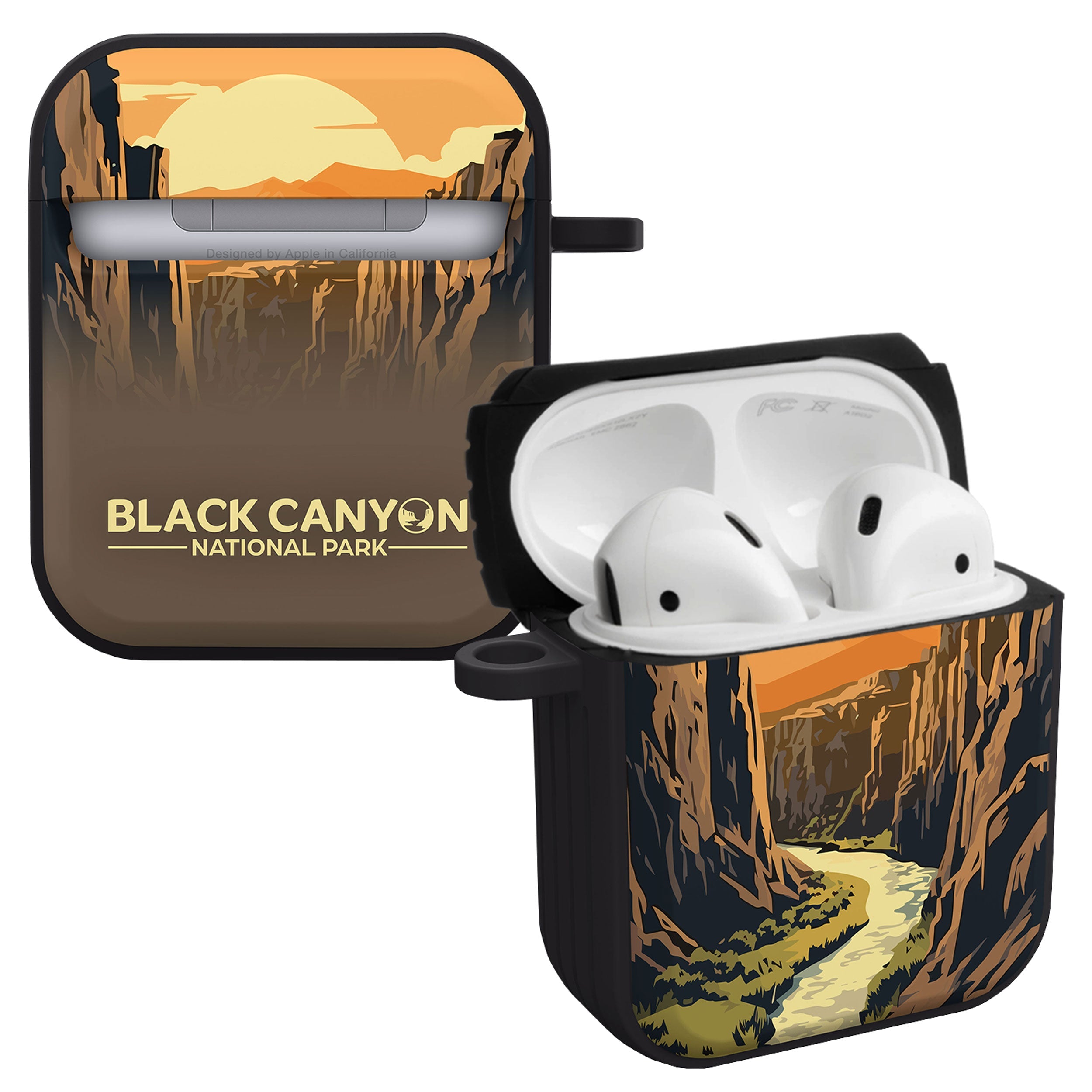 National Parks Black Canyon HDX Apple Airpods Gen 1 &amp;amp; 2 Case Cover