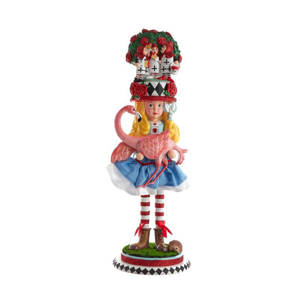 19&amp;quot; Hollywood Nutcrackers™ Alice With Flamingo Nutcracker by Kurt Adler