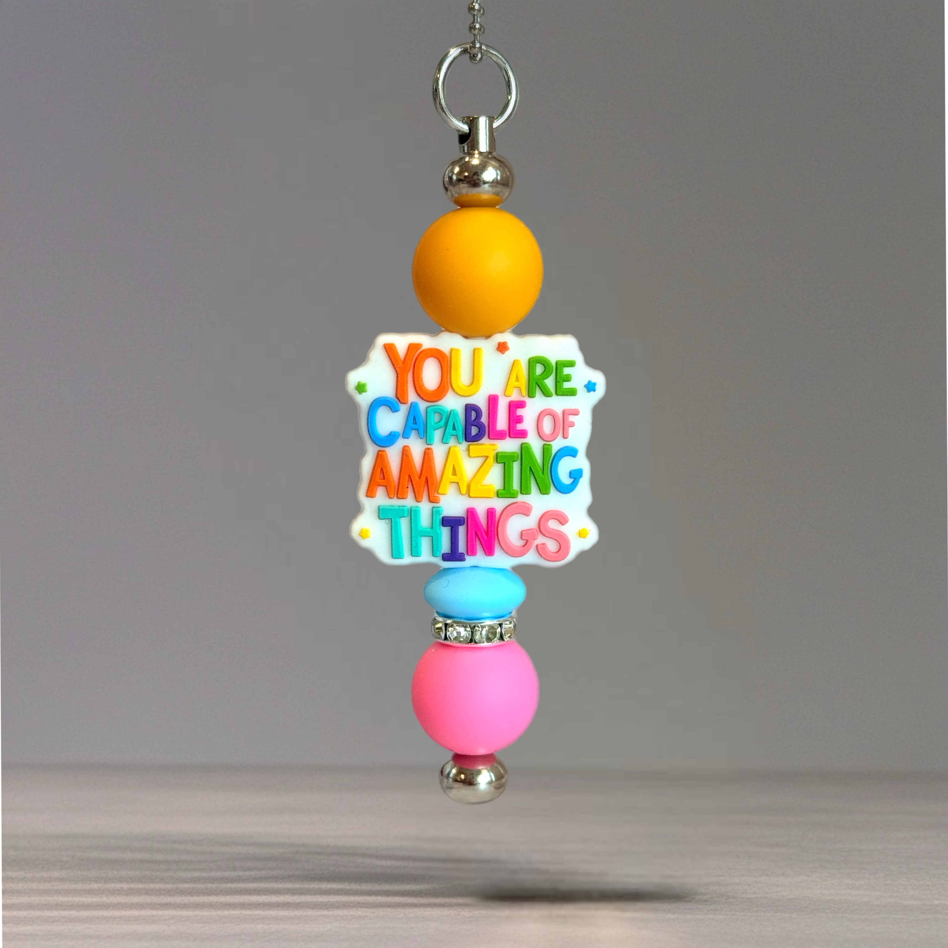 YOU ARE CAPABLE BAR CHARM - TUMBLER HANDLE CHARM