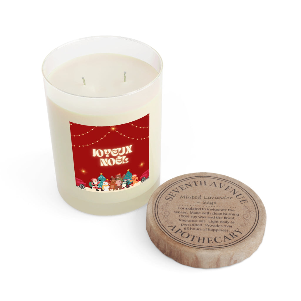 Joyeux Noel French Christmas Candle