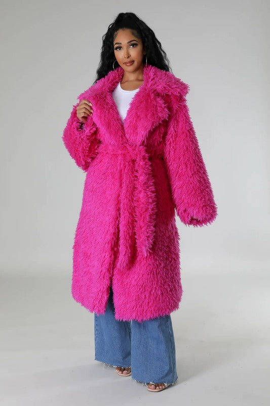 Fluff It Up: Fuzzy Glam Heavy Coat