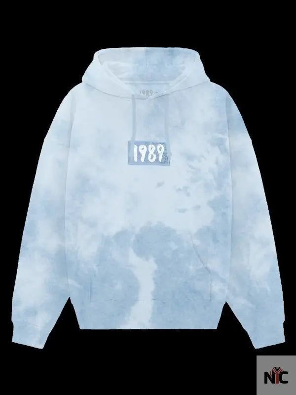 1989 Blue Tie Dye Hoodie