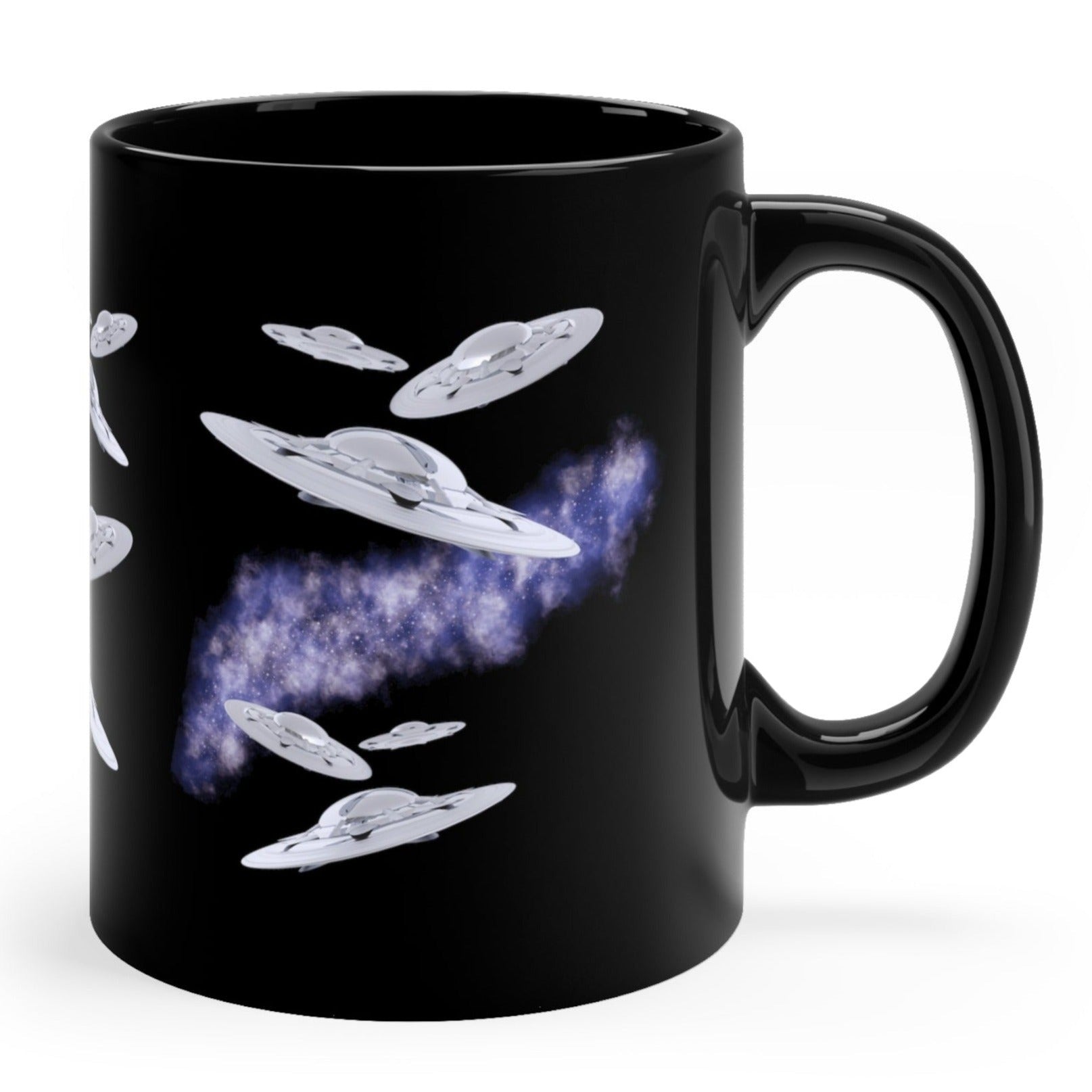 Flying UFO&amp;#39;s Black Coffee Tea Mug