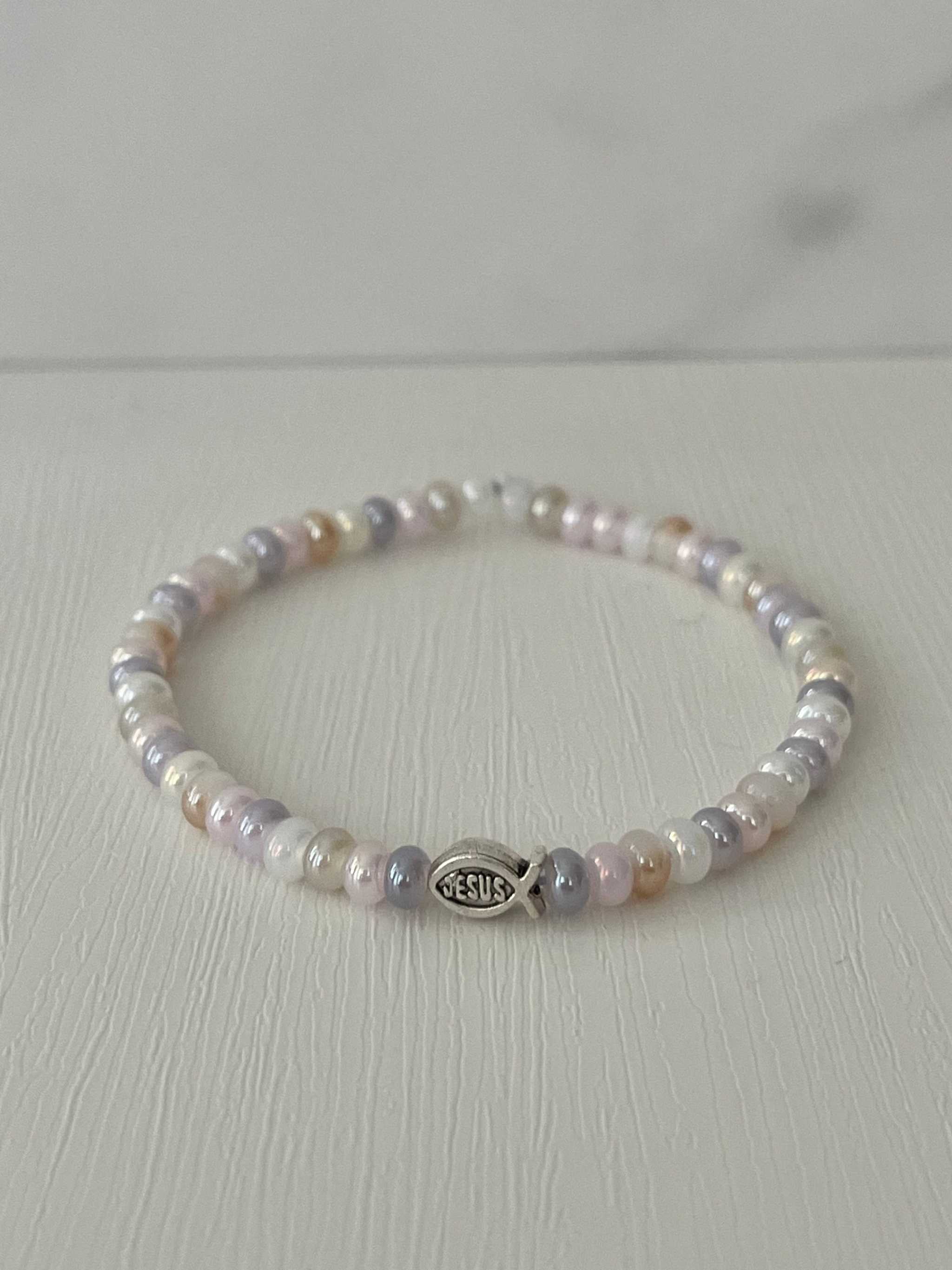 Bead Bracelet with Freshwater Shell &amp;amp; Pearl Beads
