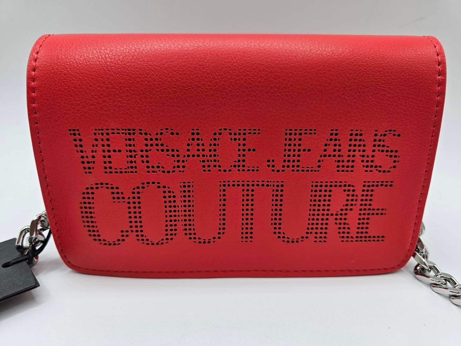 Versace Jeans Couture Red Logo Shoulder Bag