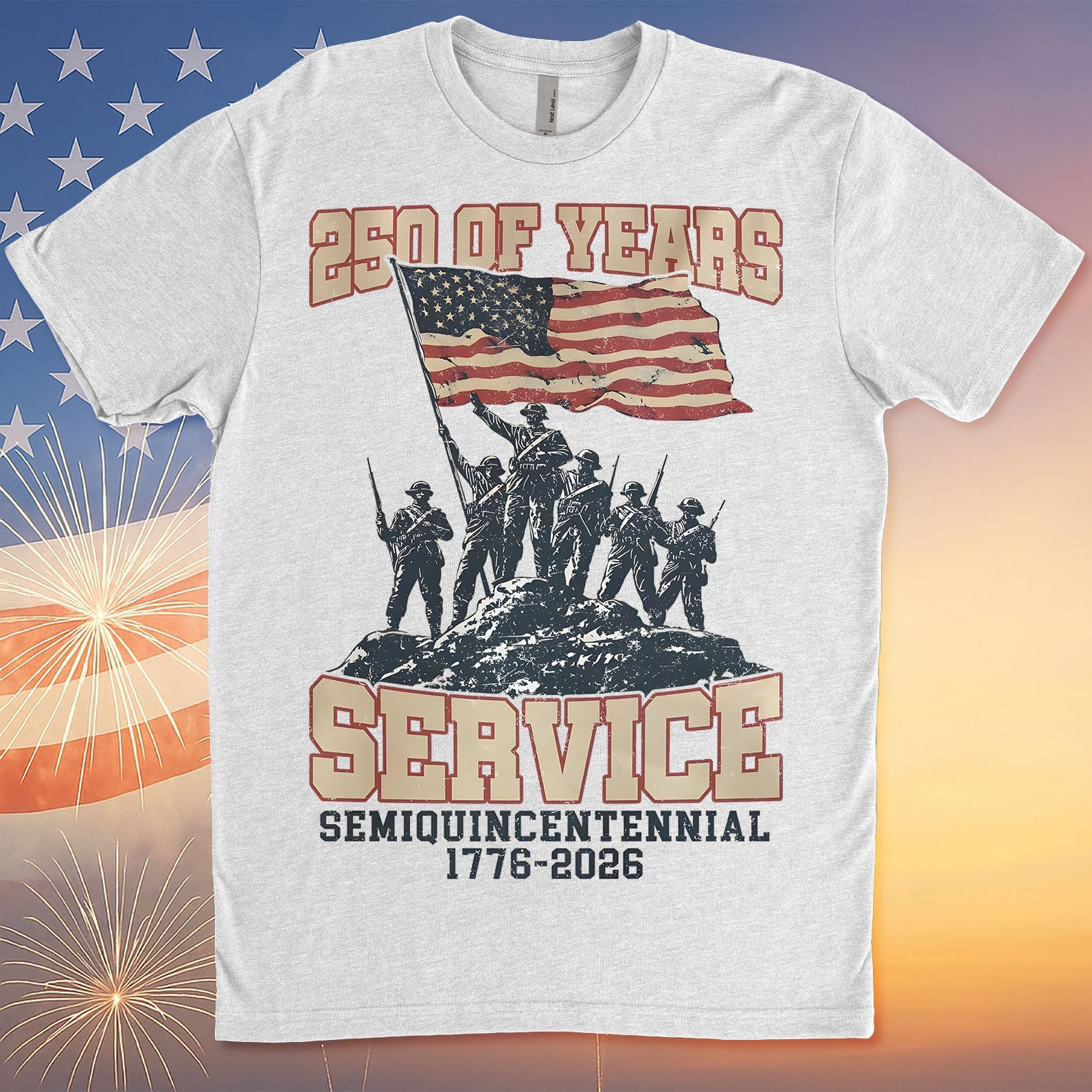 250 Years Of Service Shirt | Happy 250th Birthday USA Shirt | America 250th Anniversary Tee | Independence Day T-Shirt 682562