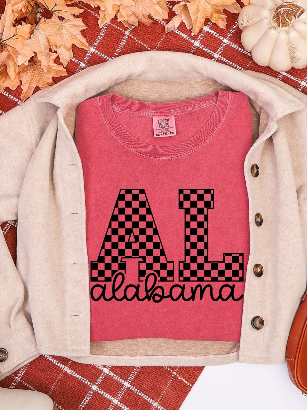 Comfort Colors Checkered Alabama T-Shirt