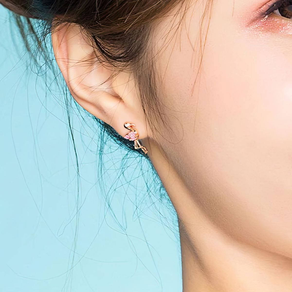 Sterling Silver Flamingo Earrings