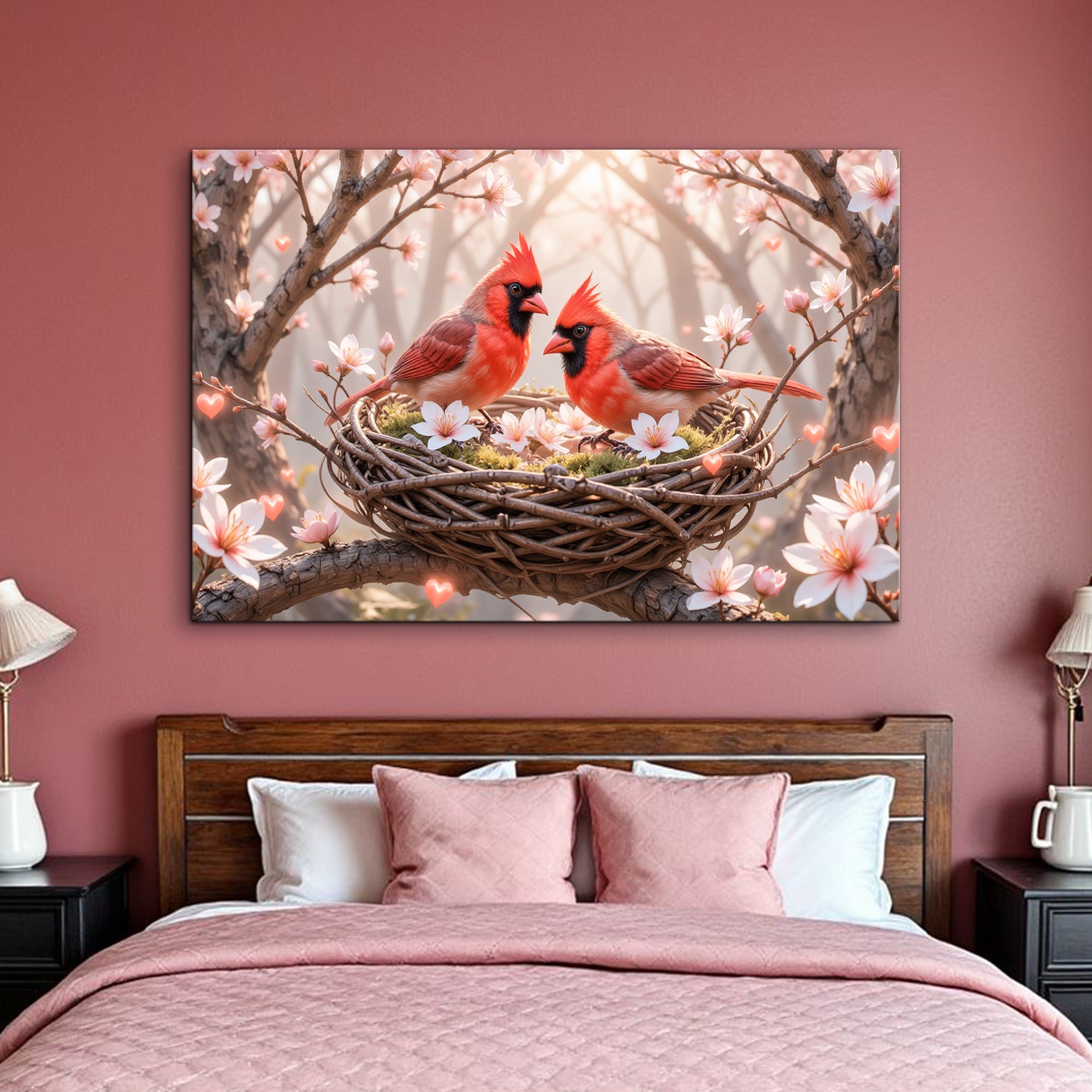 3D CARDINALS WALL ART
