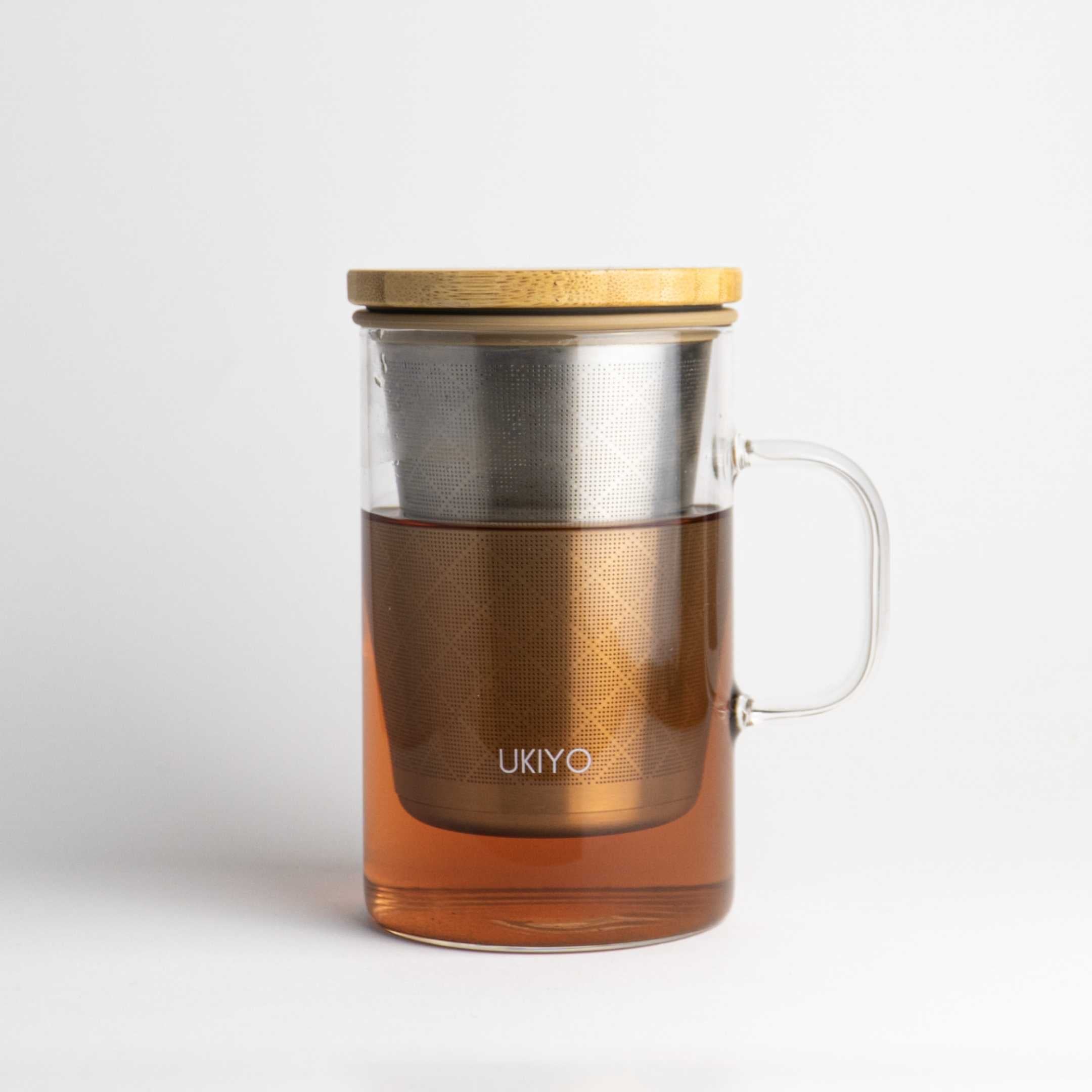 Ukiyo Wood - Glass &amp;amp; Stainless Steel Tea Infuser
