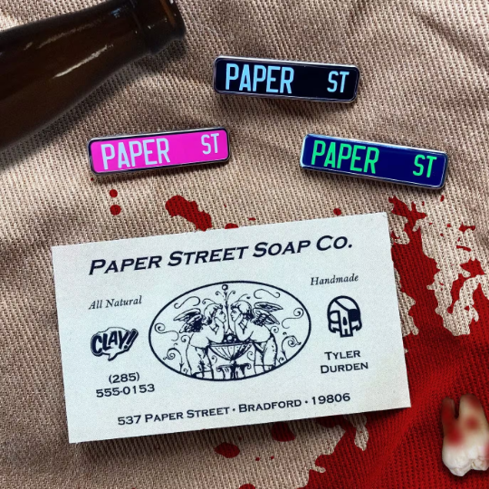 Paper St 1.5&amp;quot; Hard Enamel Pin
