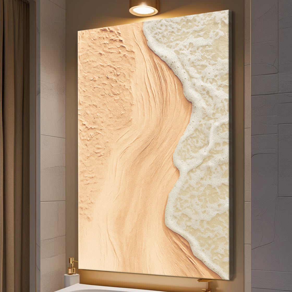 Beige Beach Coastal Wall Art