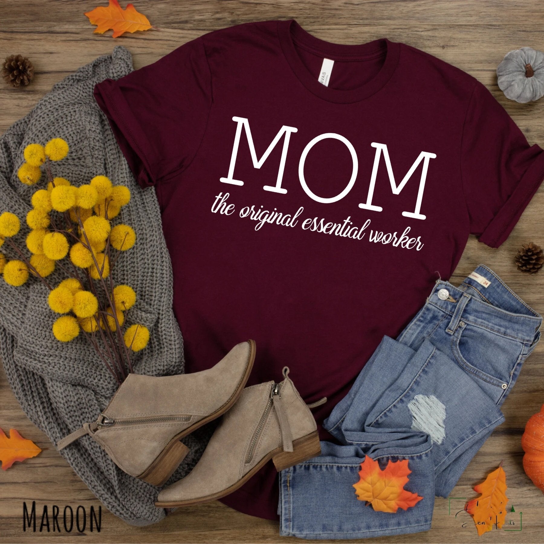 Mom the Original Essential Worker Graphic Tee