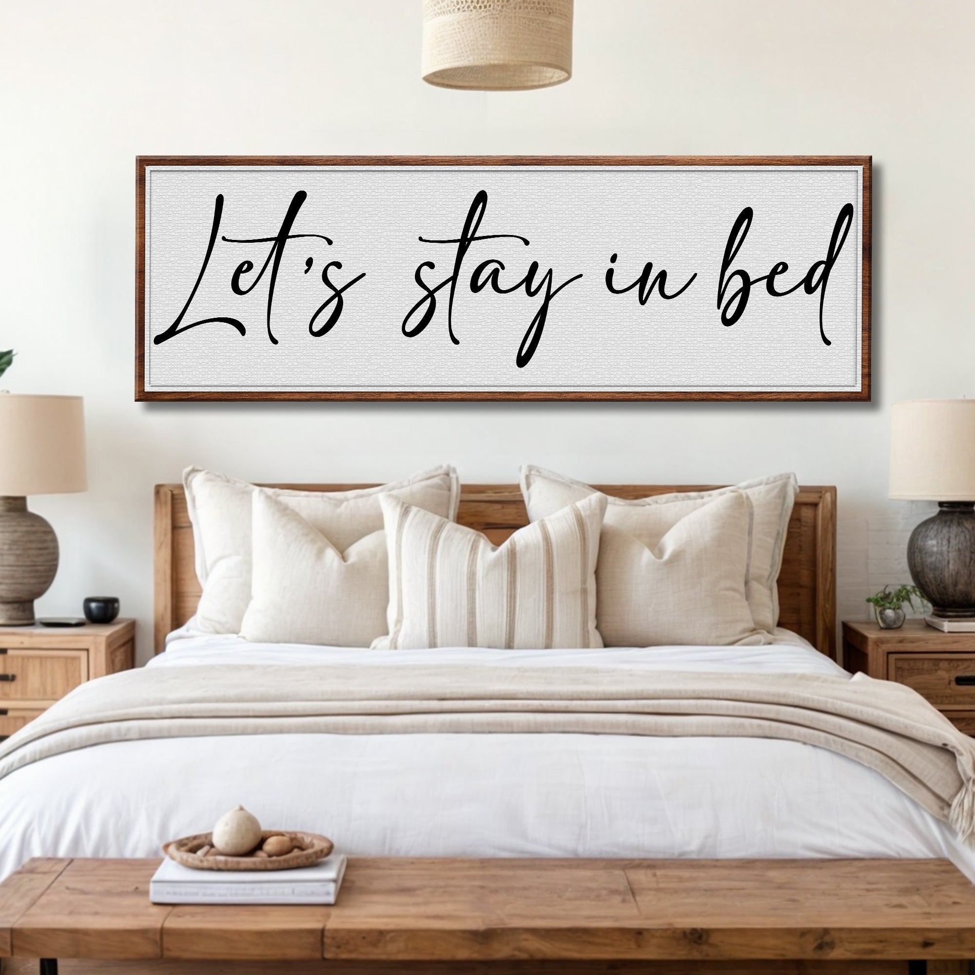 Let&amp;#39;s Stay in Bed Bedroom Sign II
