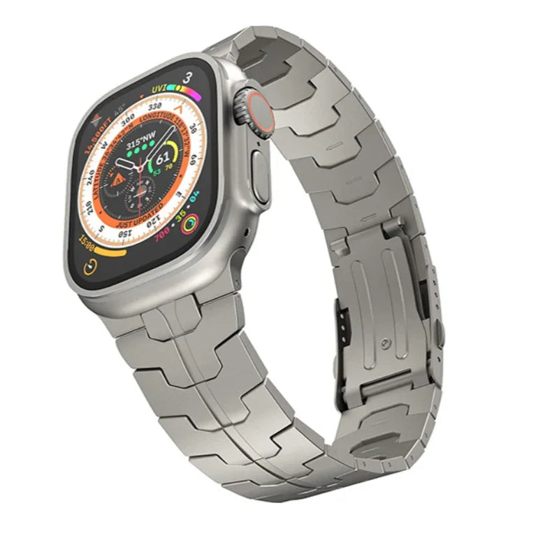 Titanium Metal Watchband For Apple Watch Ironman Basic Version