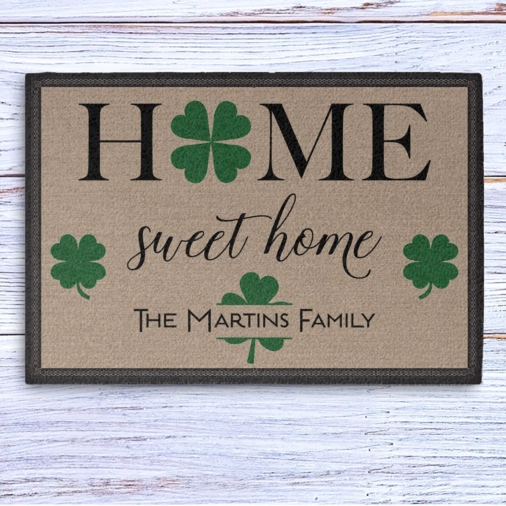 St. Patrick&amp;#39;s Day Personalized Doormats T104
