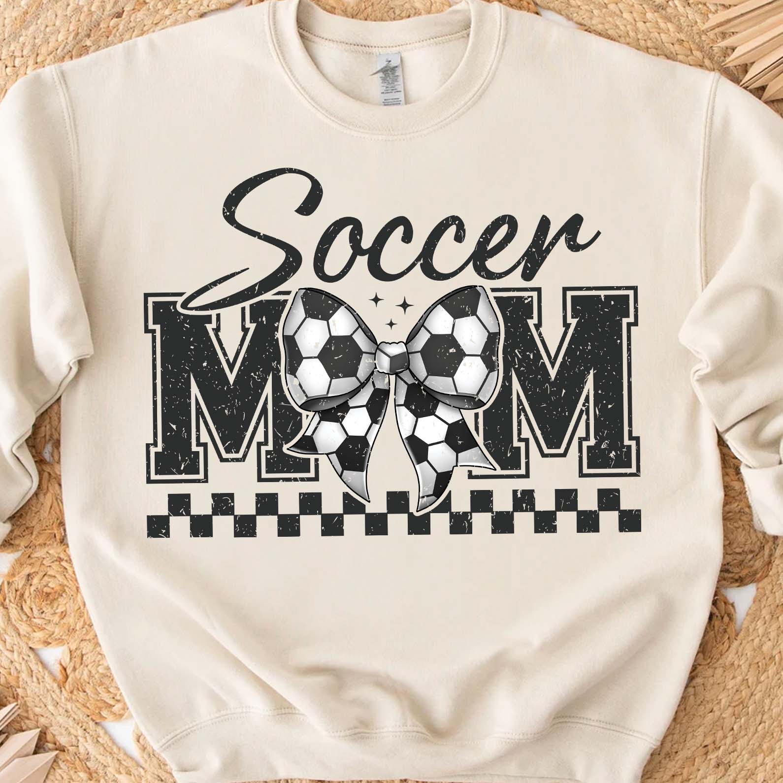 Retro Coquette Soccer Mom Sweatshirt – Game Day Mother&amp;#39;s Day Gift For Sporty Mom, Stylish Game Day Apparel 682149