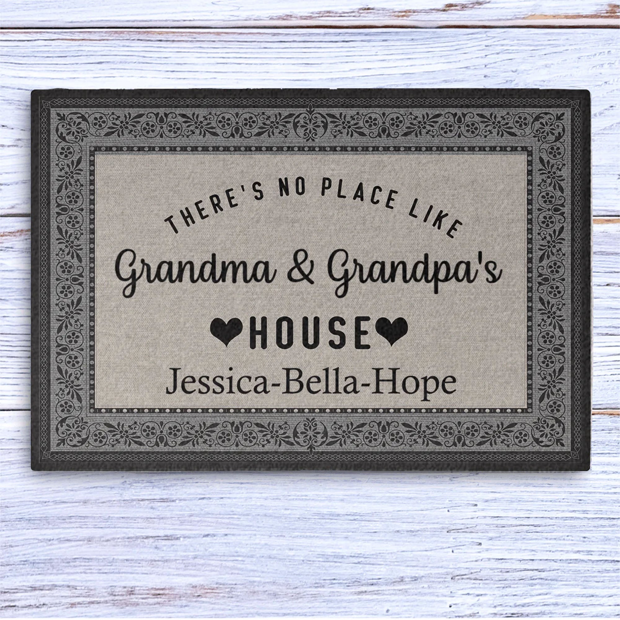 Grandma and Grandpa&amp;#39;s House Personalized Custom Doormat