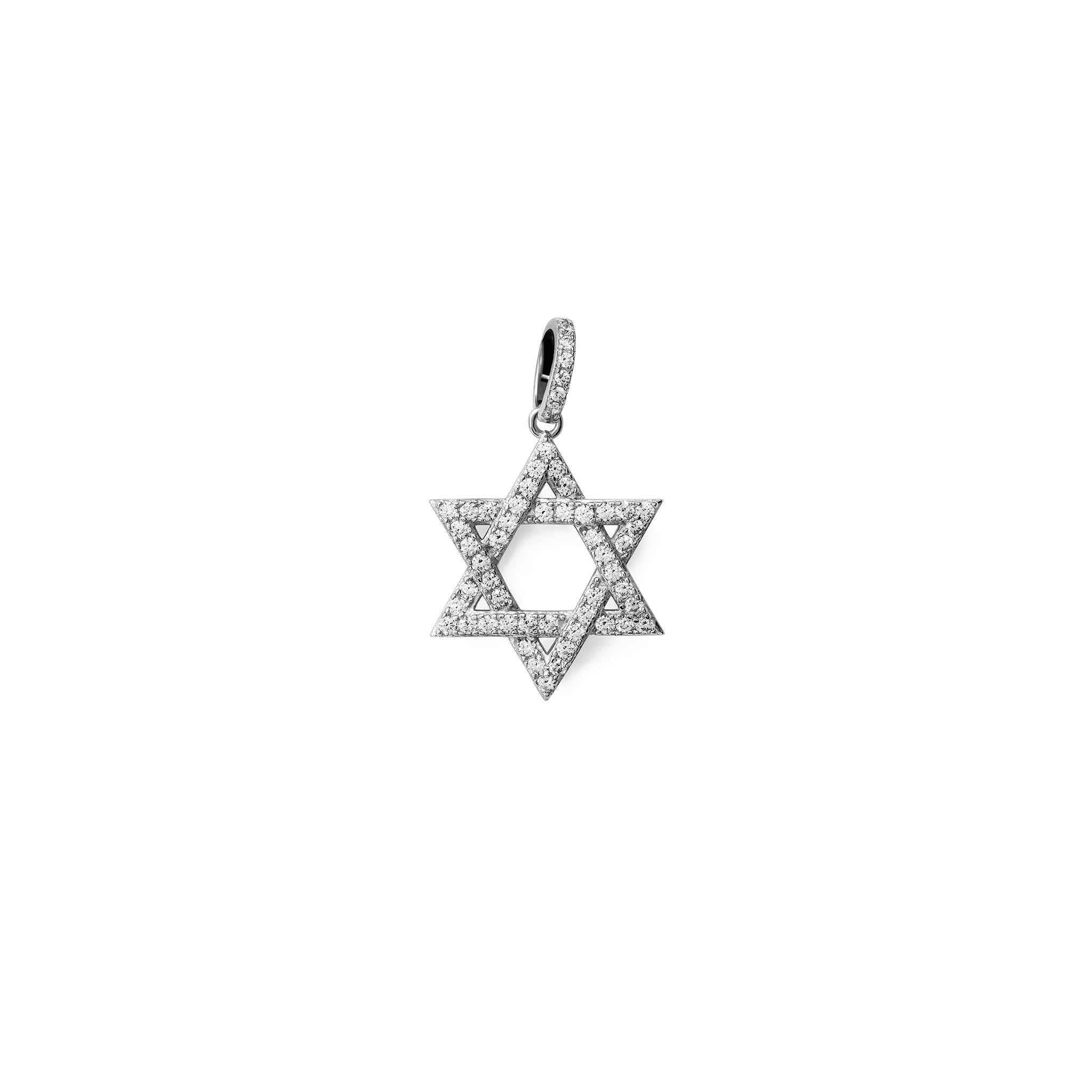 Jewish Magen Star Of David Pendant - Solid 925 Sterling Silver Men&amp;#39;s Jewelry