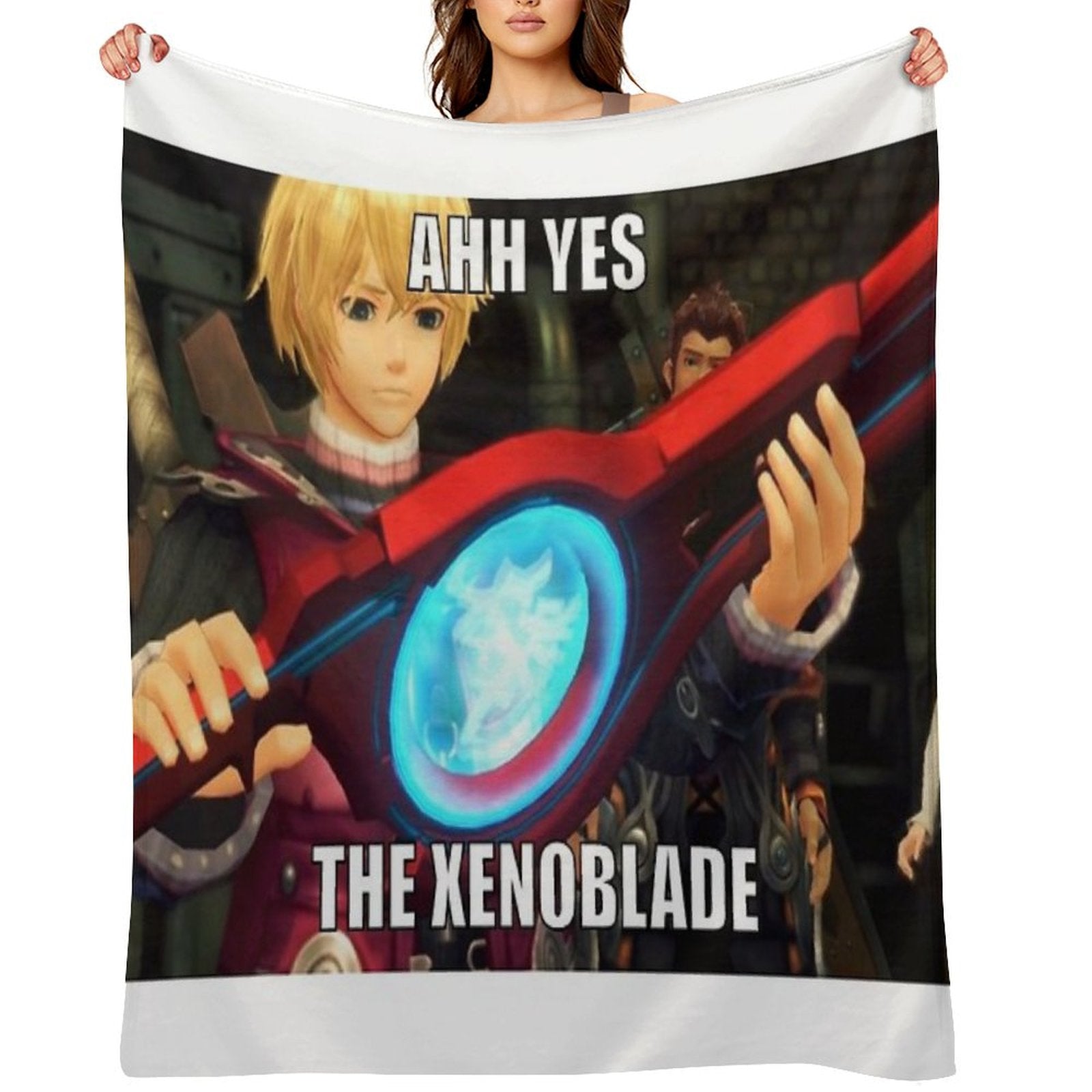 Ahh Yes, The Xenoblade Throw Blanket