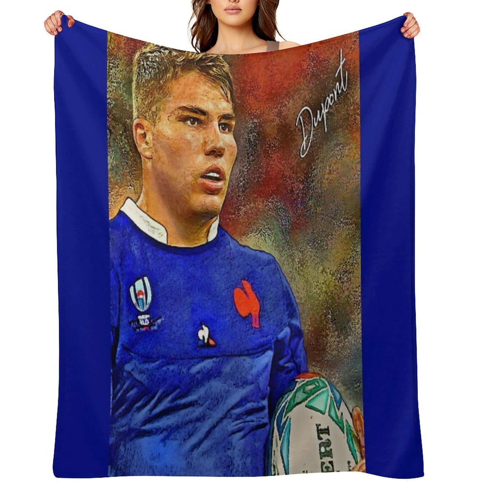 •Antoine Dupont• Art  ► Throw Blanket