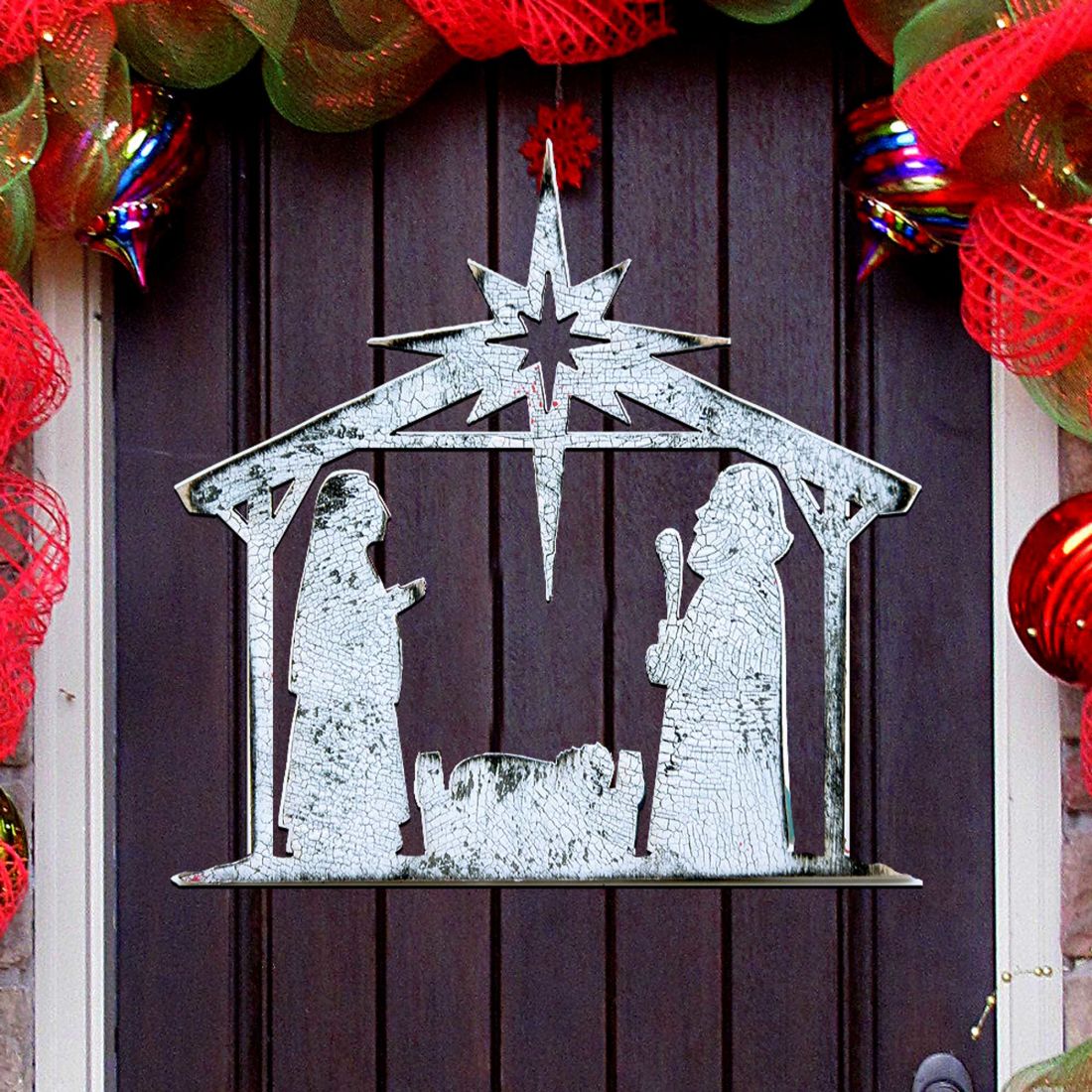 Rising Star Nativity Door Decor by G. DeBrekht - Nativity Holiday Decor - 8198851H