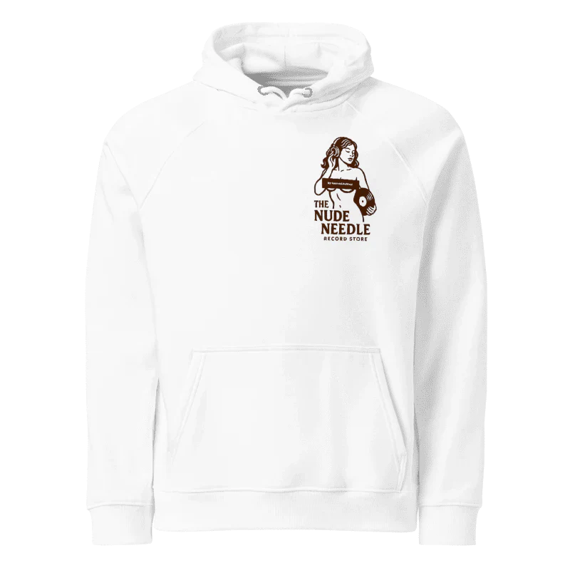 TheNudeNeedle Logo &amp;amp; Sexy Design White Hoodie (Unisex)