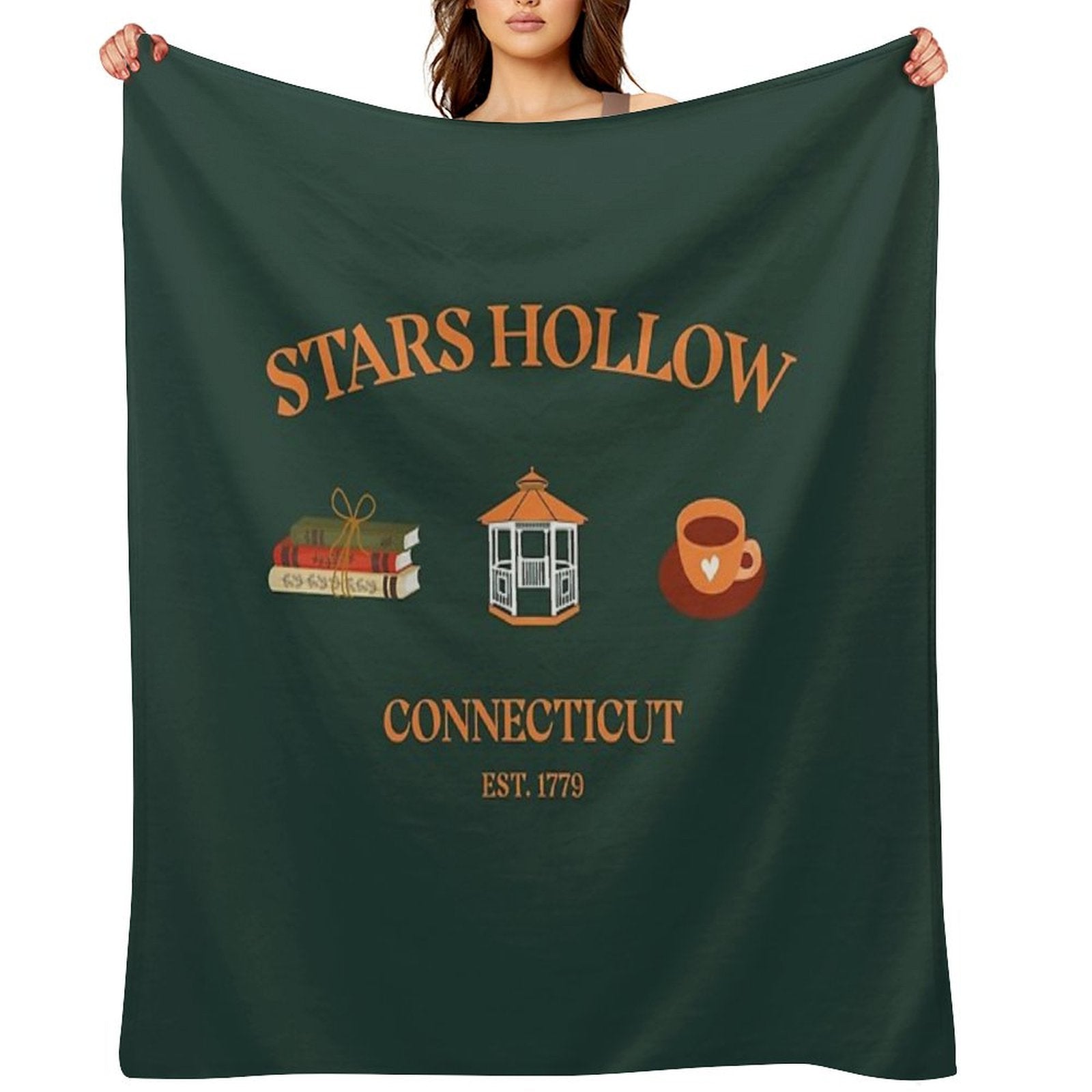 Stars Hollow Connecticut Throw Blanket