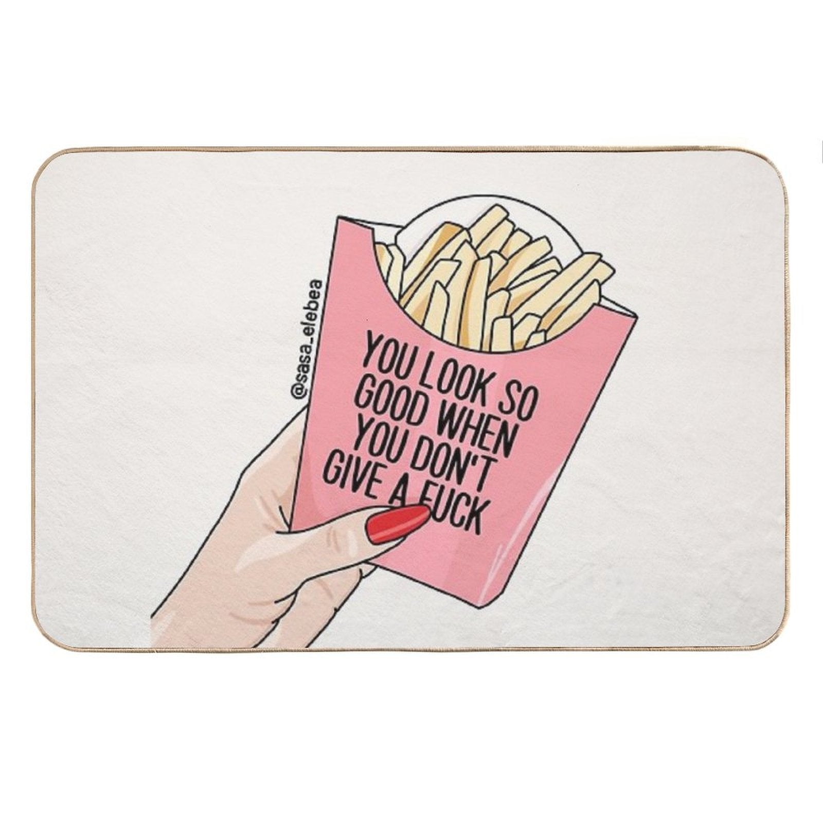 You Look So Good by Sasa Elebea Bath Mat