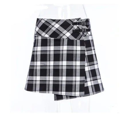 Style Loft Collection Country Club Golf and Tennis Plaid Crop Top and Pants Set