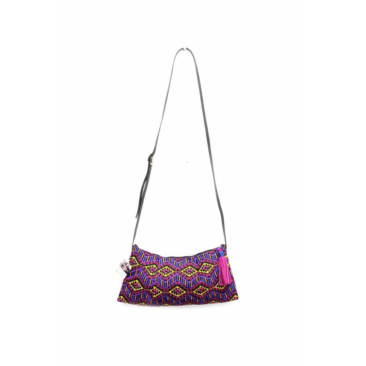 Geometric Crossbody Embroidered Bag - Thailand
