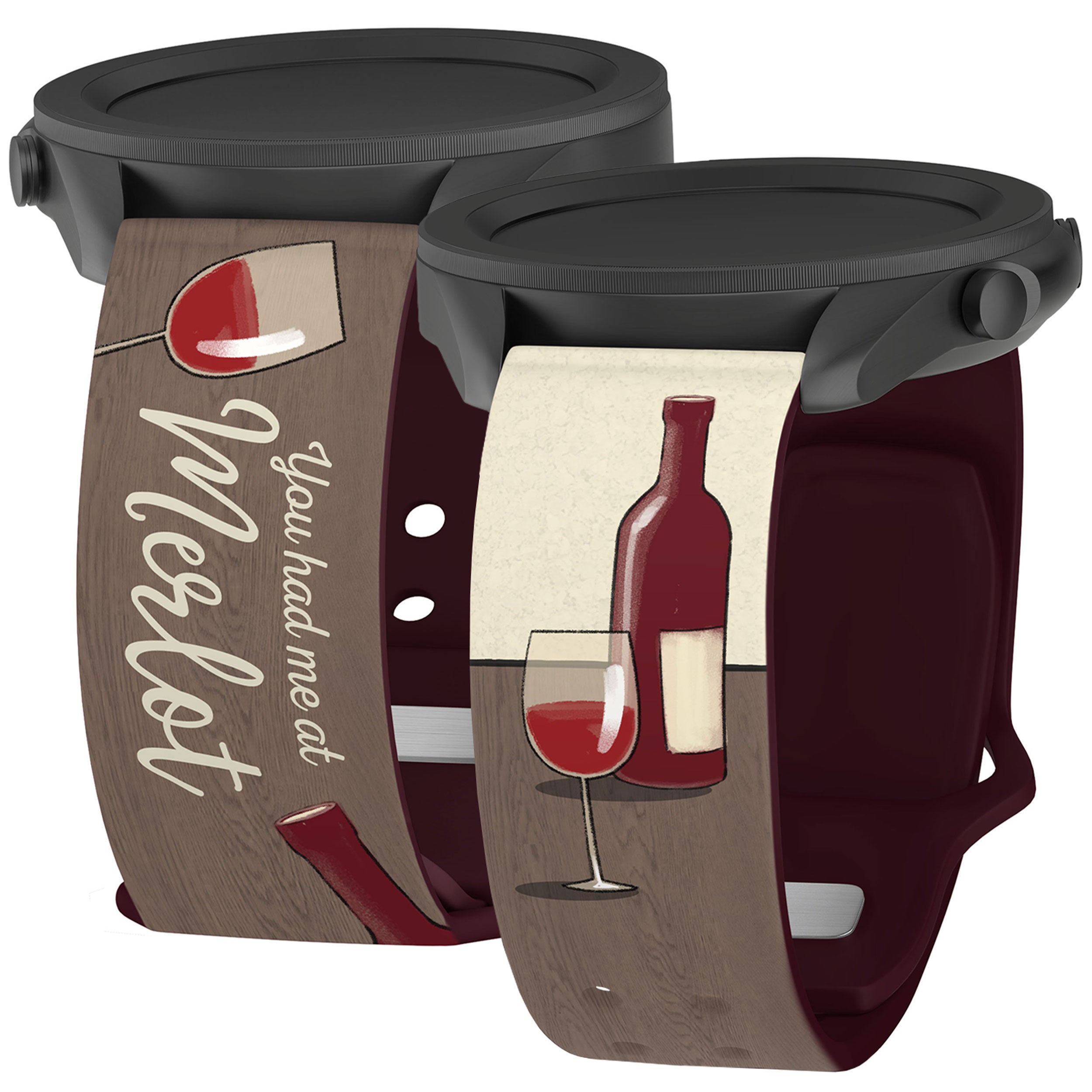 Wine, Beer, &amp;amp; Booze HD  Watchband for Samsung, Garmin, Fossil, and More