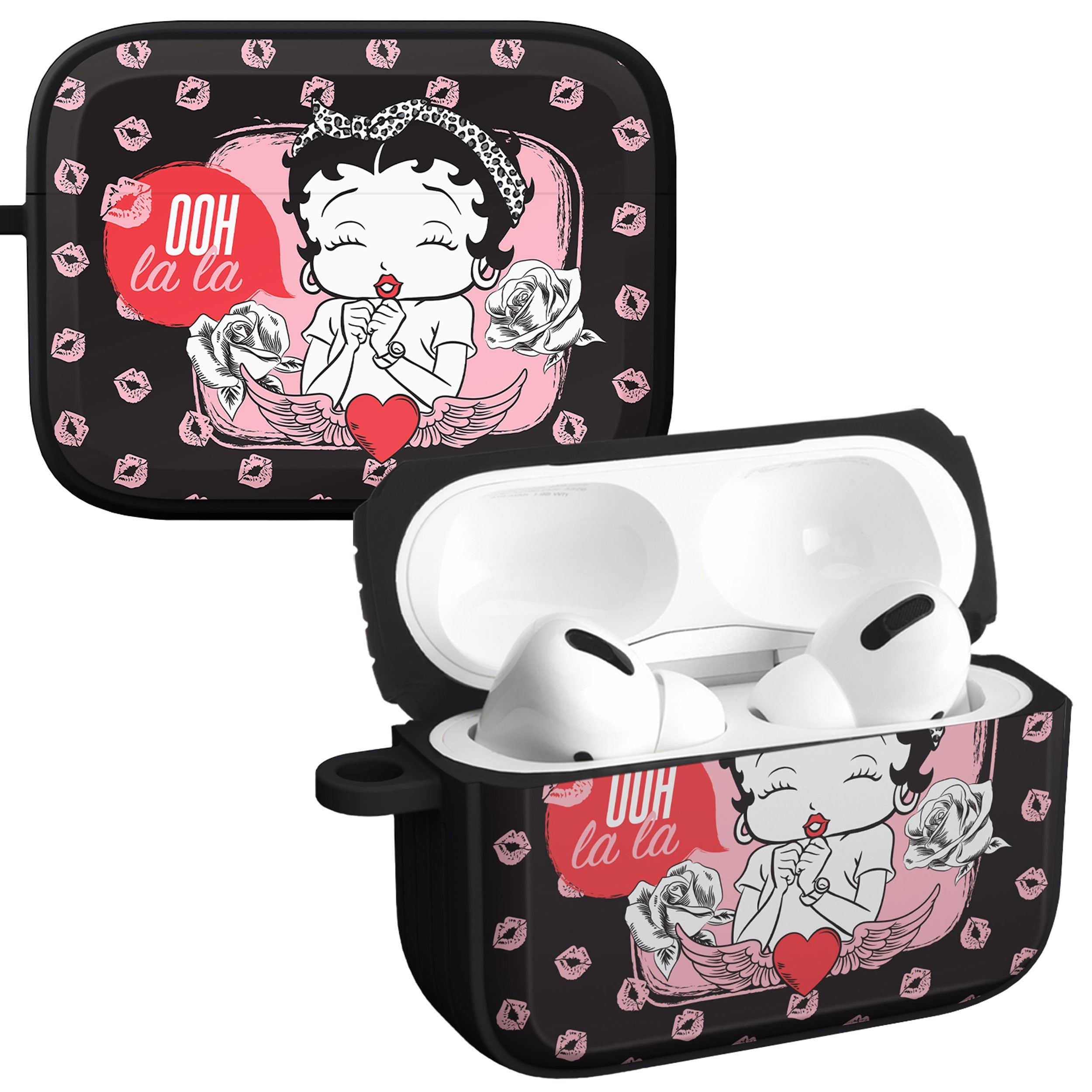 Betty Boop Romantic Rebel HDX Apple AirPods Pro 1 &amp;amp; 2 Case Cover
