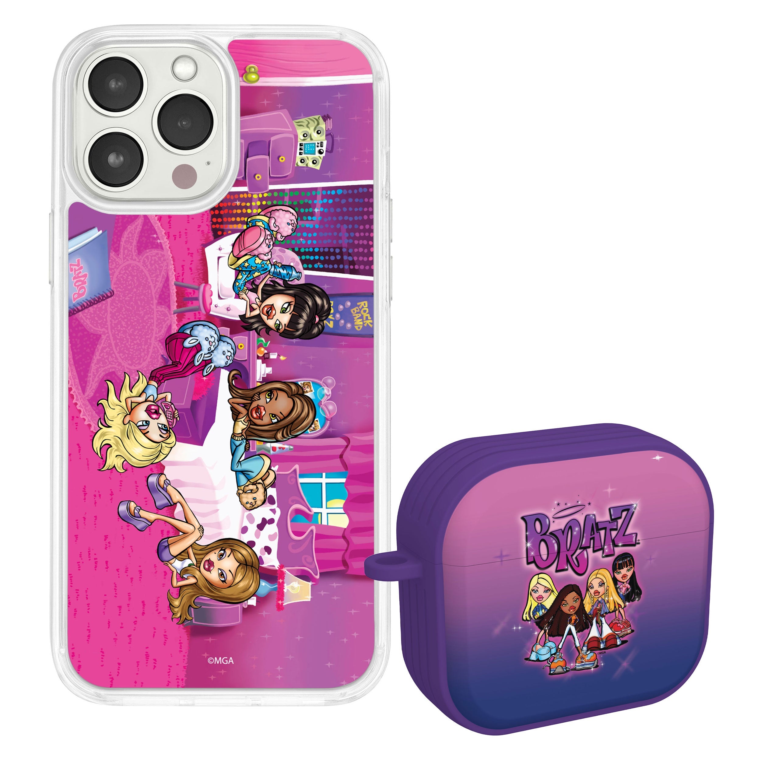 Bratz® Classic HD Apple iPhone 14 Mag-Safe Phone Case and AirPods Gen 3 Combo Package