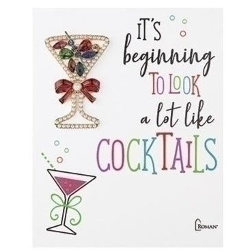 2&amp;quot; Christmas Cocktail Pin