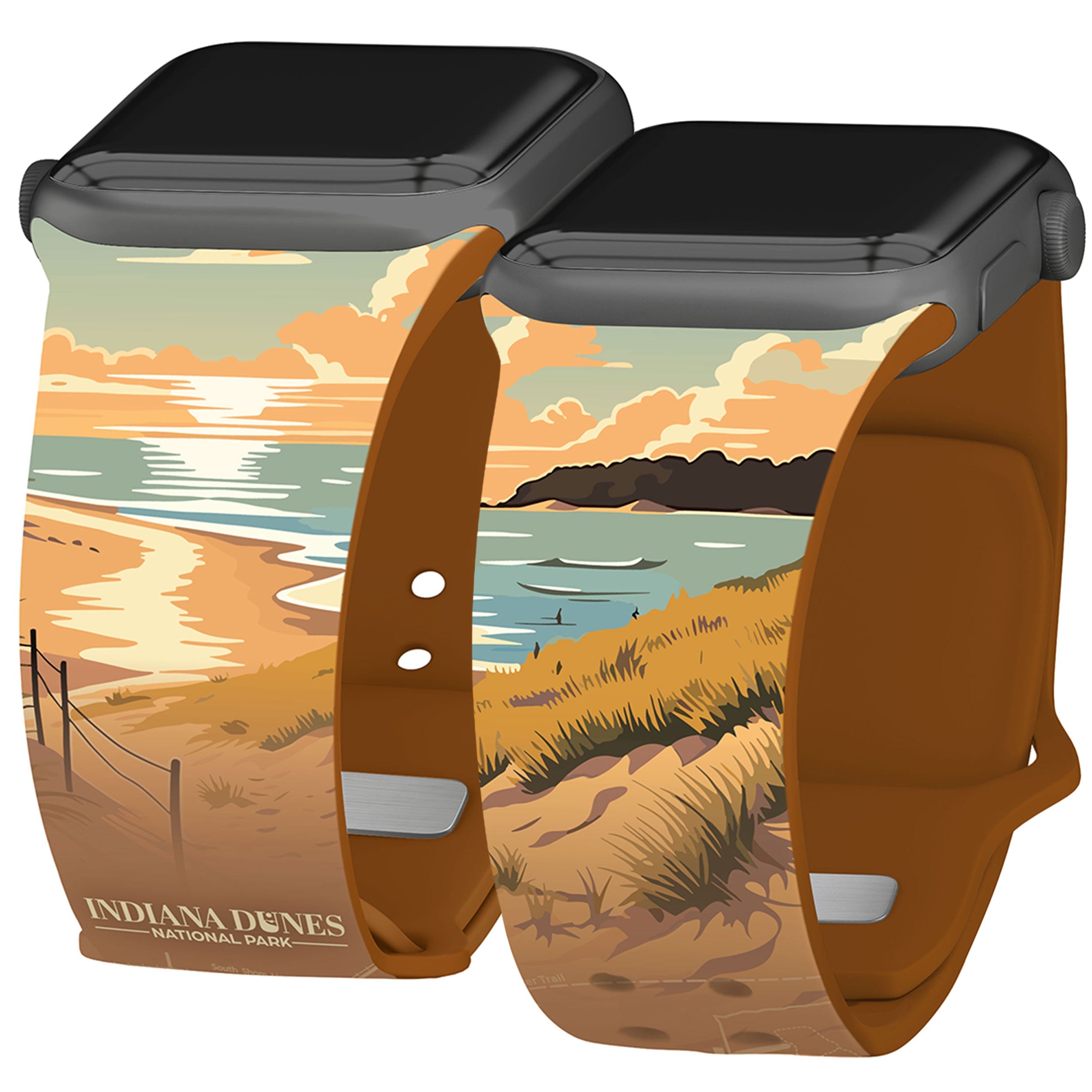 National Parks Indiana Dunes HD Fitbit Versa 3 &amp;amp; Sense 1 Watch Band