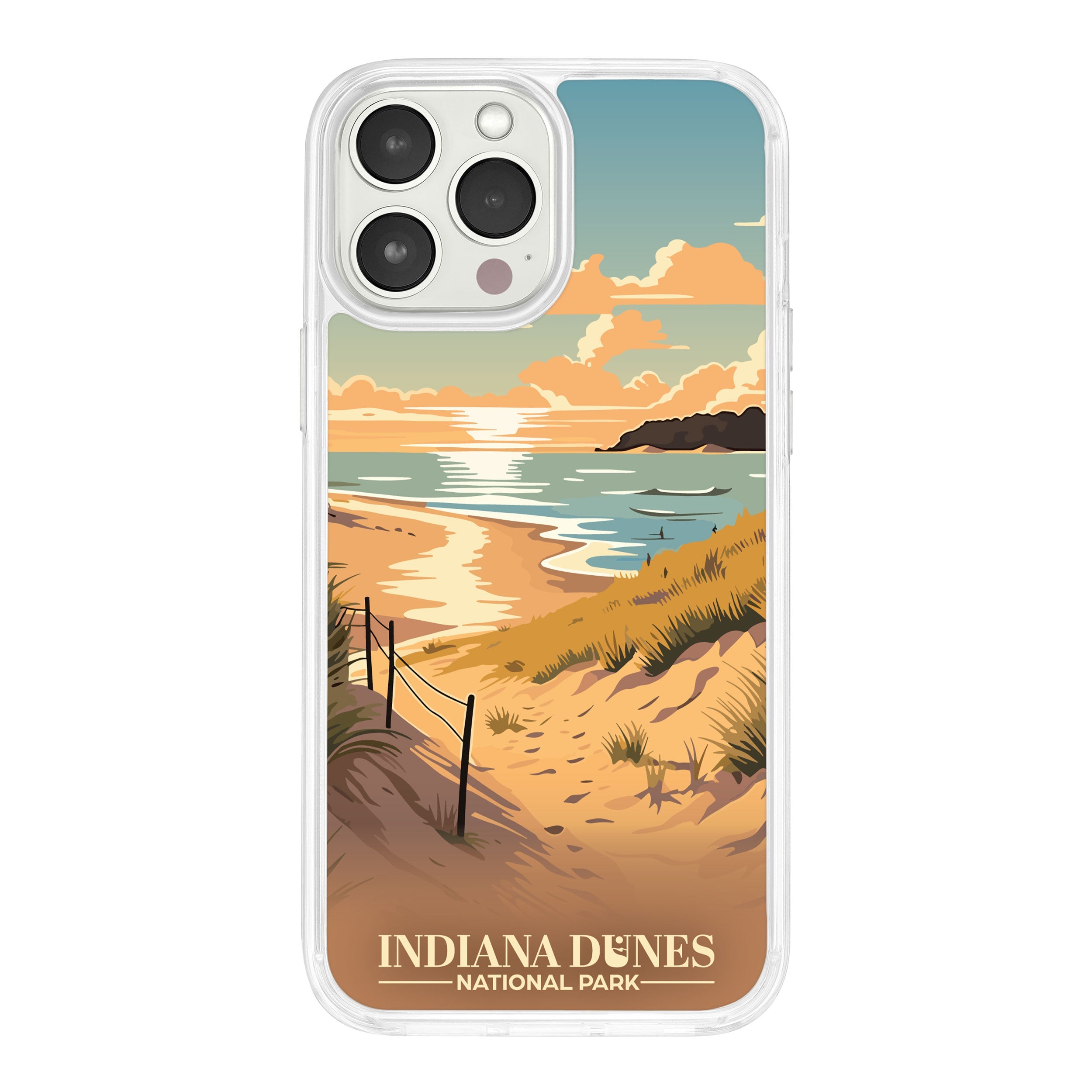 National Parks Indiana Dunes HD Apple iPhone 12 Series Mag-Safe Phone Case