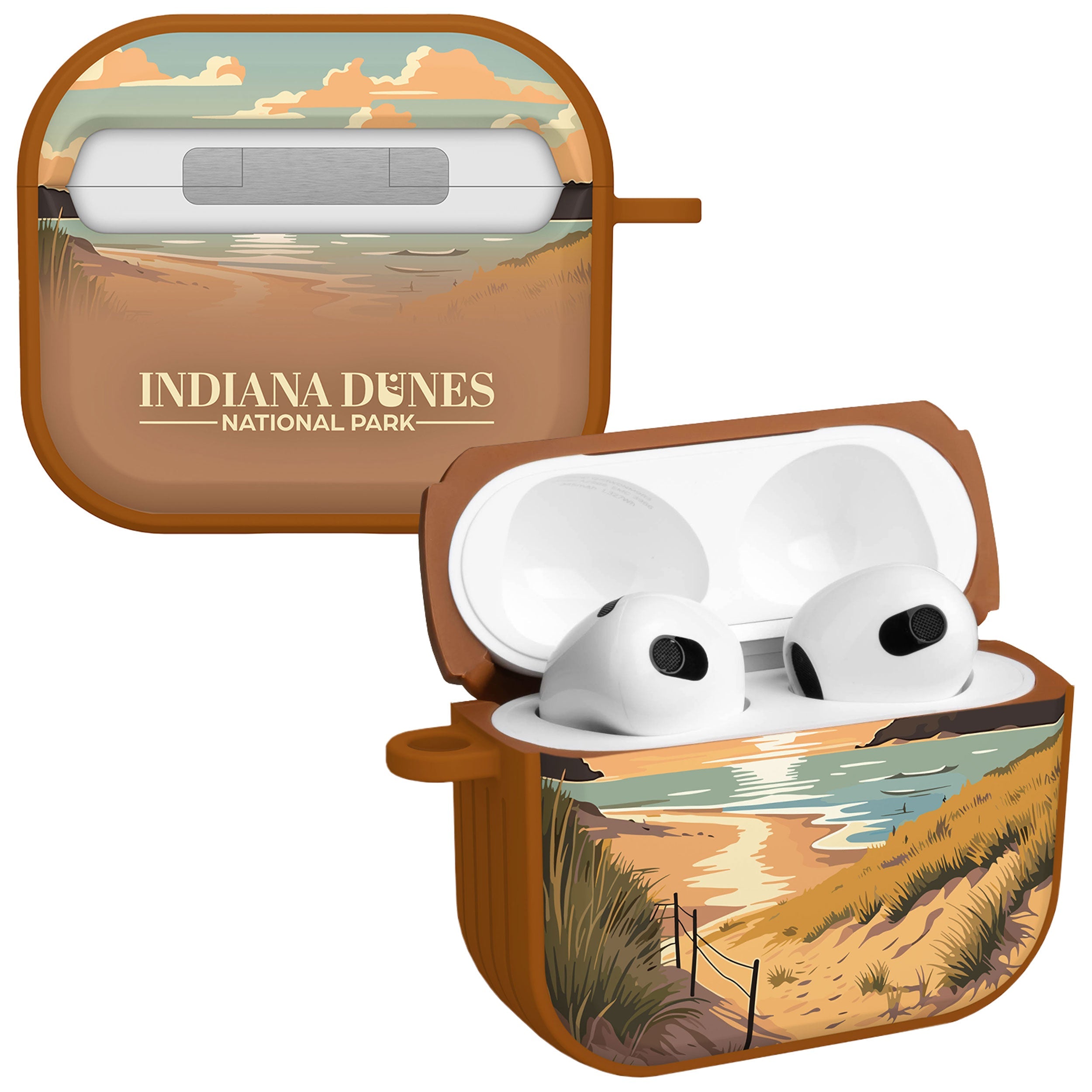 National Parks Indiana Dunes HDX Apple Airpods Gen 3 Case Cover