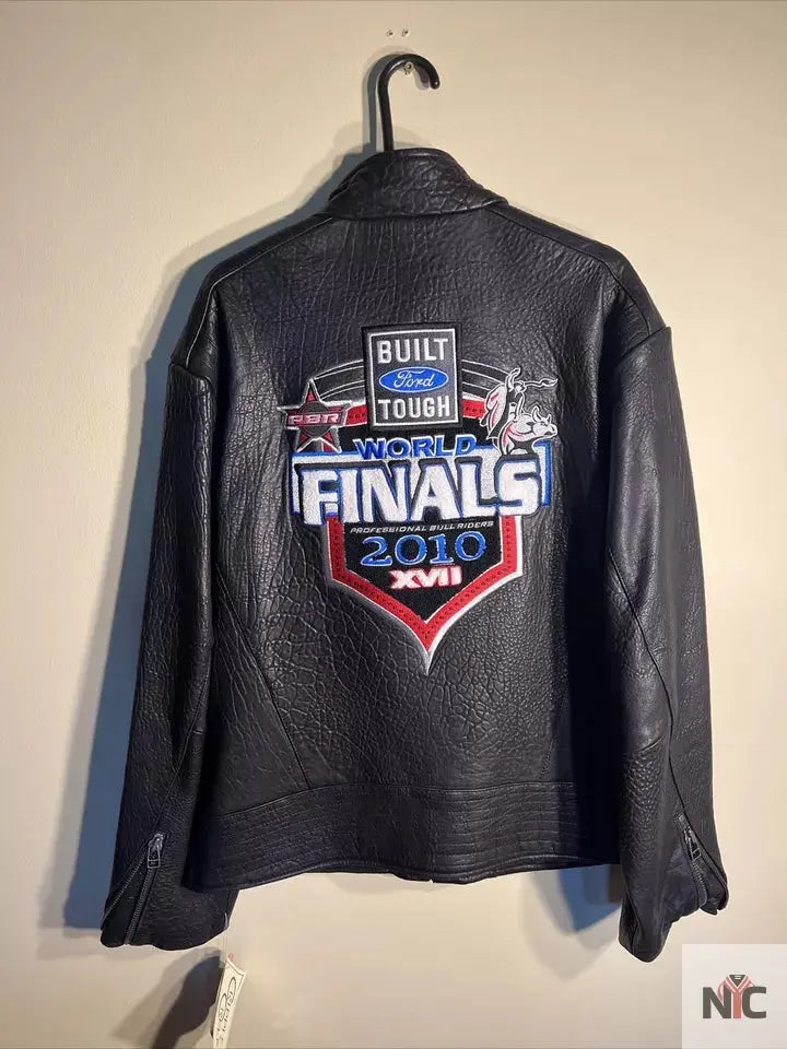 2010 PBR World Finals Bull Riding Leather Jacket