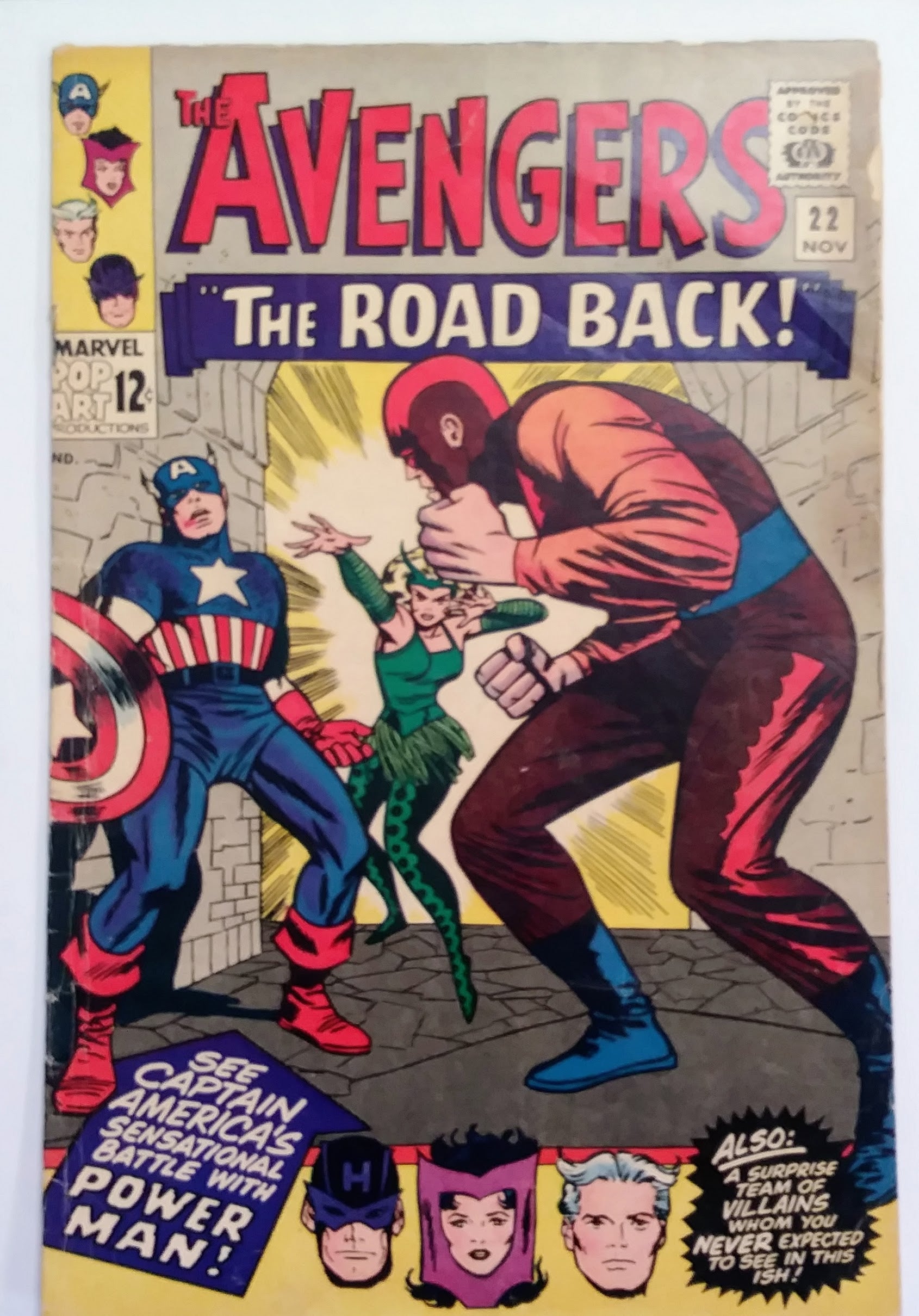 Avengers #022, Marvel Comics (November 1965, GD+)